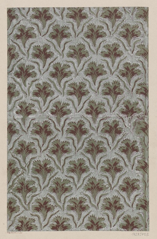 Modeldruckpapier (florales Flächenmuster)