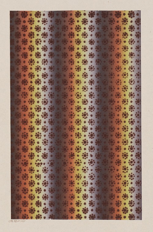 Velourpapier in englischer Art (beflocktes Muster)