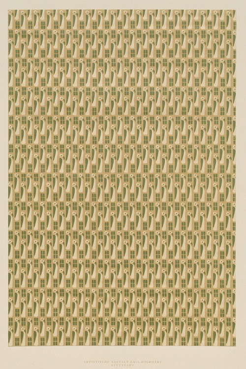 Lithografiertes Papier (Flächenmuster mit Pinguinen)