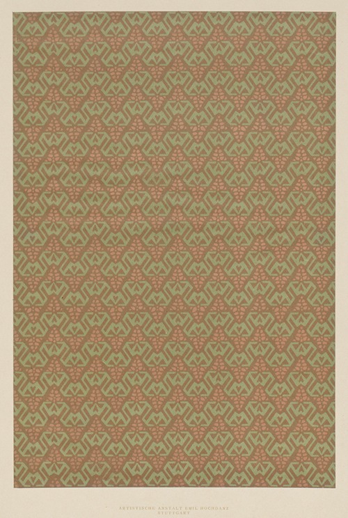 Lithografiertes Papier (Flächenmuster)