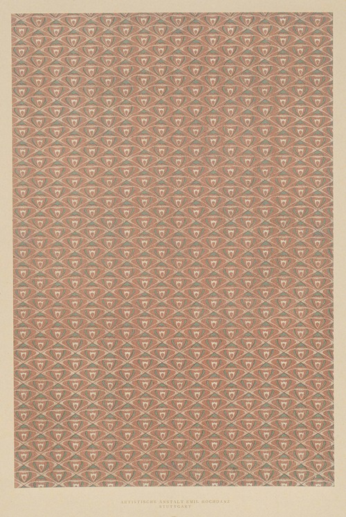 Lithografiertes Papier (geometrisches Flächenmuster)
