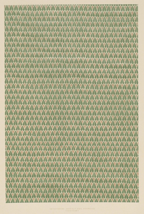 Lithografiertes Papier (geometrisches Flächenmuster)