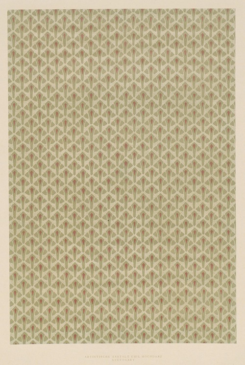 Lithografiertes Papier (geometrisches Flächenmuster)