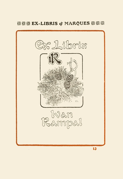 Le second livre des monogrammes, marques, cachets et es libris Pl.11