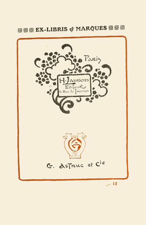 Le second livre des monogrammes, marques, cachets et es libris Pl.13
