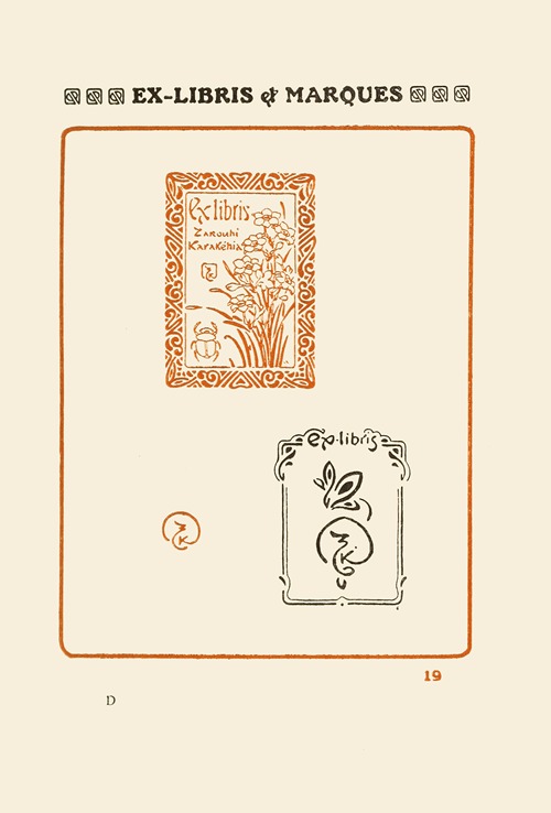 Le second livre des monogrammes, marques, cachets et es libris Pl.17