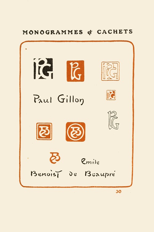 Le second livre des monogrammes, marques, cachets et es libris Pl.28