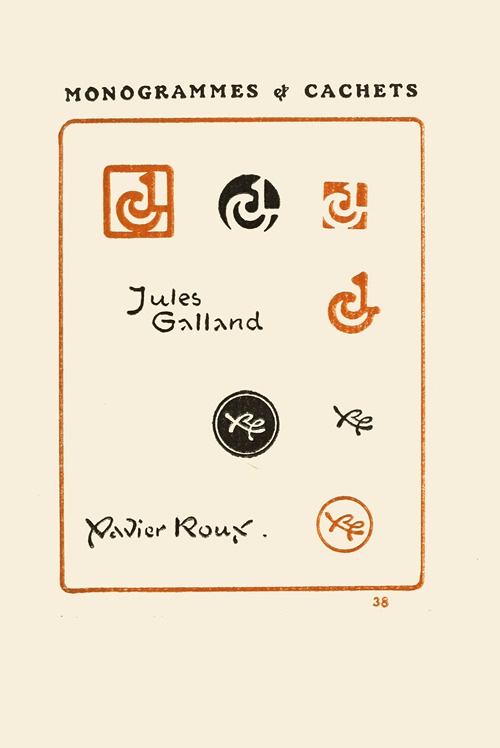 Le second livre des monogrammes, marques, cachets et es libris Pl.36