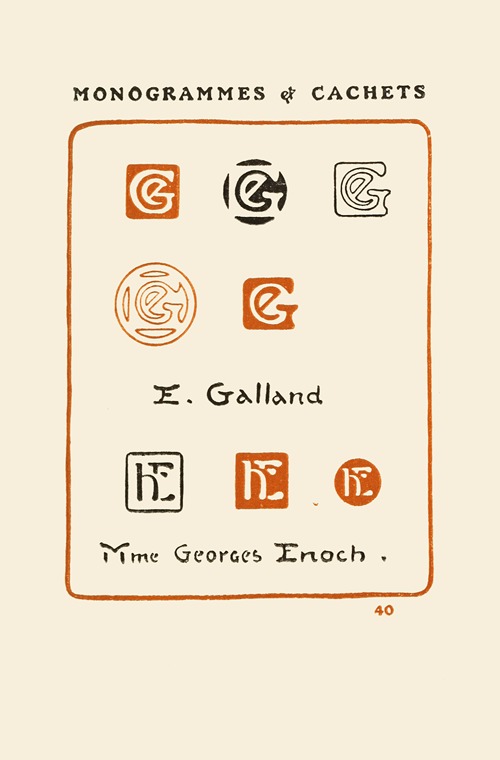 Le second livre des monogrammes, marques, cachets et es libris Pl.38