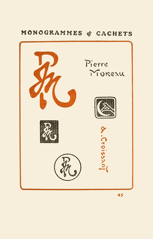 Le second livre des monogrammes, marques, cachets et es libris Pl.43