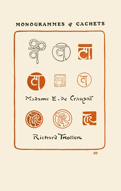 Le second livre des monogrammes, marques, cachets et es libris Pl.48