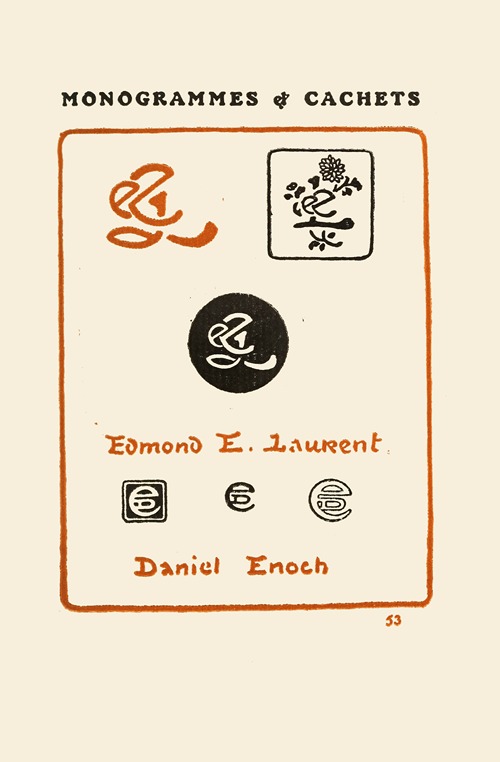 Le second livre des monogrammes, marques, cachets et es libris Pl.51