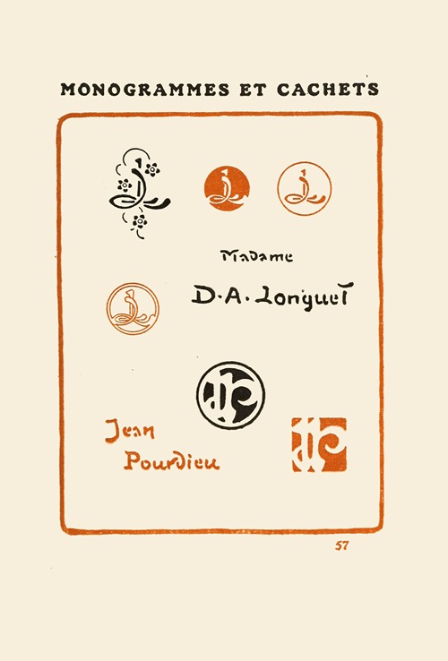 Le second livre des monogrammes, marques, cachets et es libris Pl.55