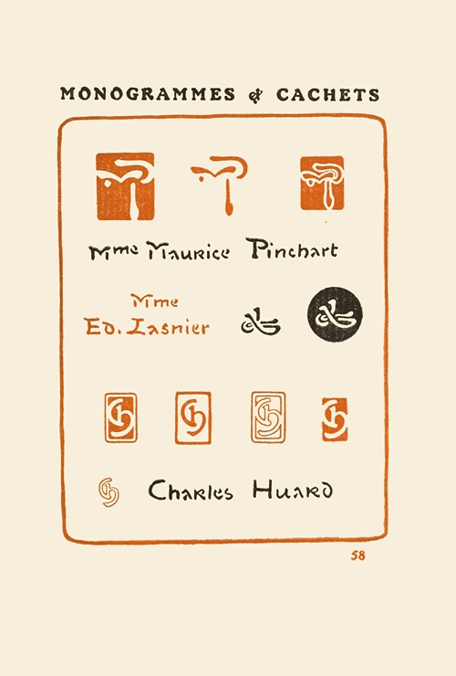 Le second livre des monogrammes, marques, cachets et es libris Pl.56