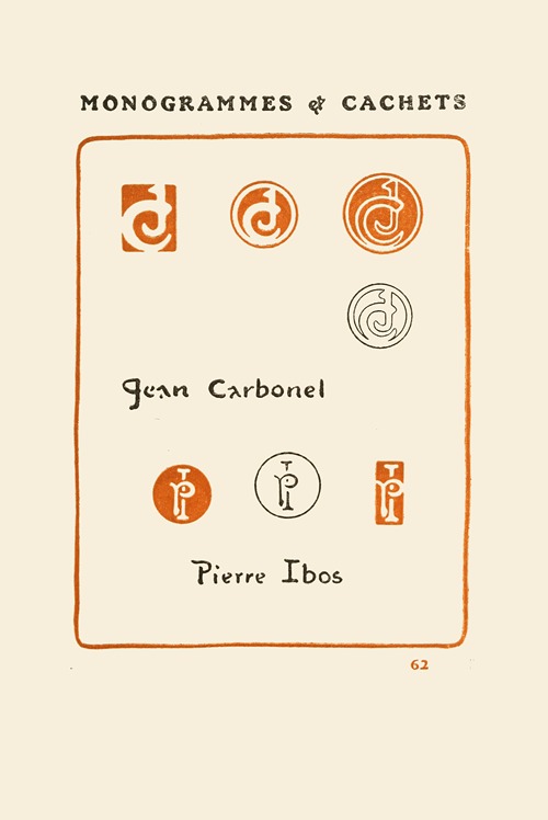 Le second livre des monogrammes, marques, cachets et es libris Pl.60
