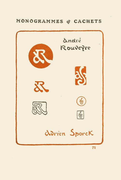 Le second livre des monogrammes, marques, cachets et es libris Pl.69