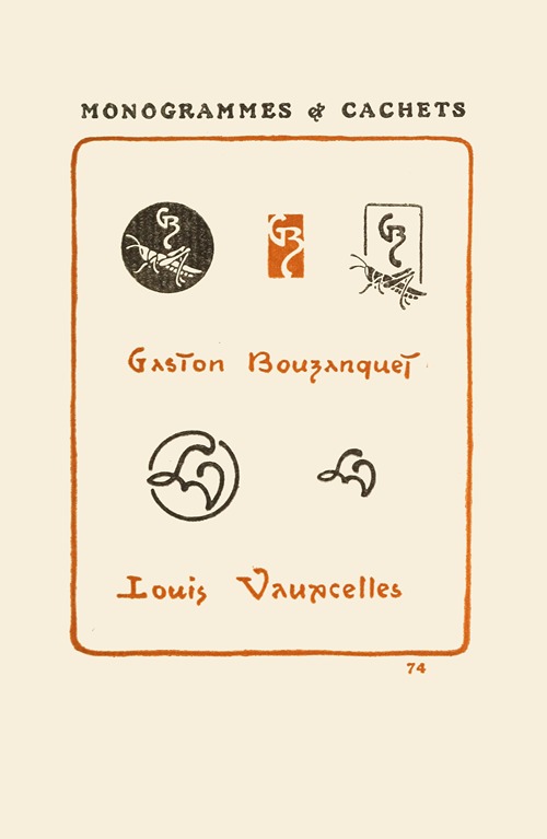 Le second livre des monogrammes, marques, cachets et es libris Pl.72