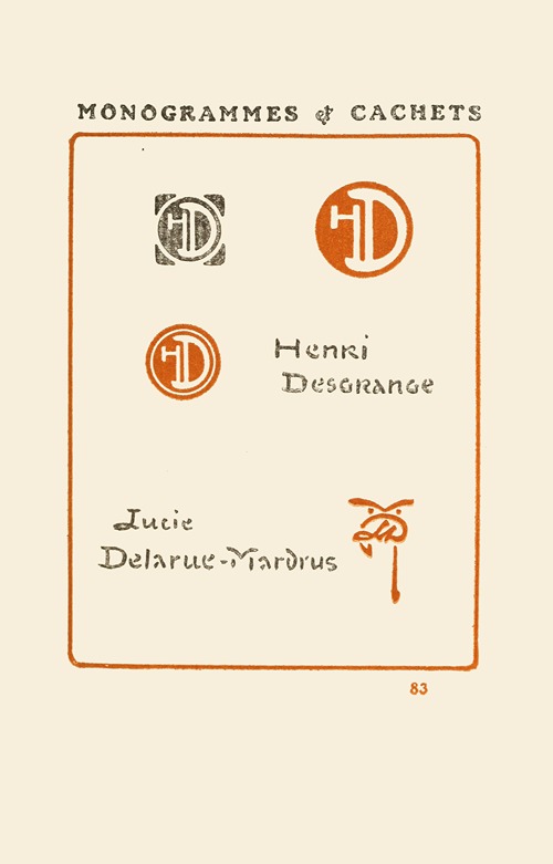 Le second livre des monogrammes, marques, cachets et es libris Pl.81