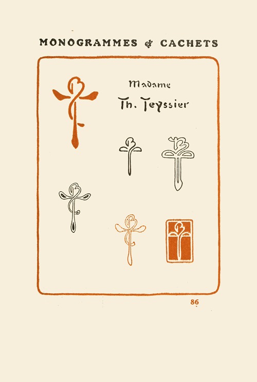 Le second livre des monogrammes, marques, cachets et es libris Pl.84