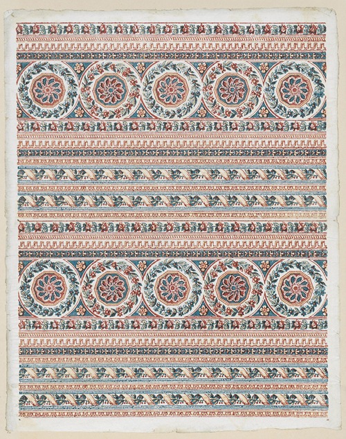 Modeldruckpapier (ornamentale Streifenbänder)