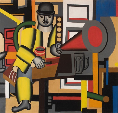 Man with a gramophone