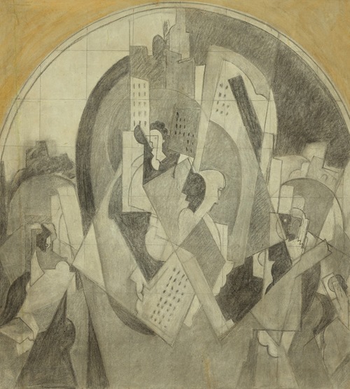 Etude pour la peinture murale de la gare de Moscou