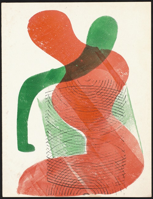 Zittende vrouw