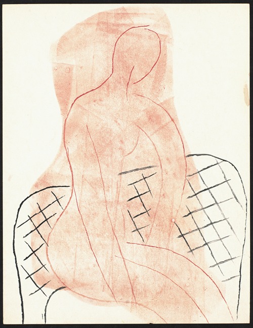 Naaktfiguur op canapé – variant