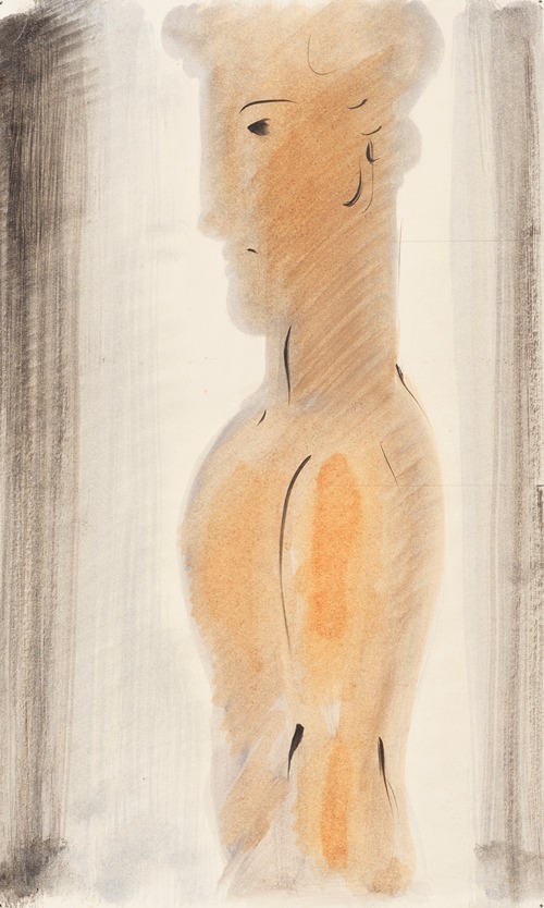 Jünglingsfigur im Profil