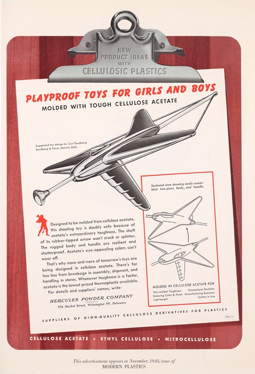 Playproof Toys for Girls and Boys Molded with Tough Cellulose Acetate