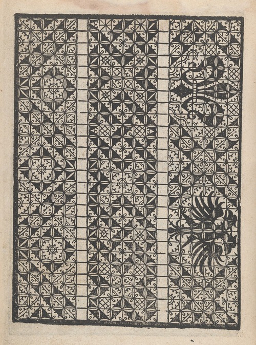 Giardineto novo di punti tagliati et gropposi per exercitio et ornamento delle donne Pl.06