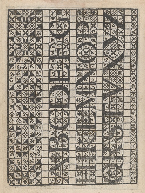 Giardineto novo di punti tagliati et gropposi per exercitio et ornamento delle donne Pl.08