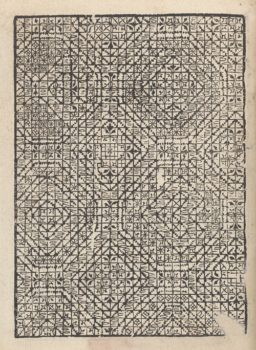 Giardineto novo di punti tagliati et gropposi per exercitio et ornamento delle donne Pl.12
