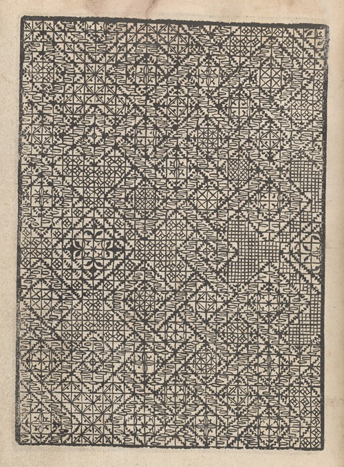 Giardineto novo di punti tagliati et gropposi per exercitio et ornamento delle donne Pl.14