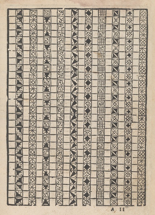 Giardineto novo di punti tagliati et gropposi per exercitio et ornamento delle donne Pl.15