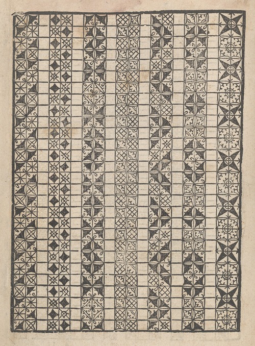 Giardineto novo di punti tagliati et gropposi per exercitio et ornamento delle donne Pl.16