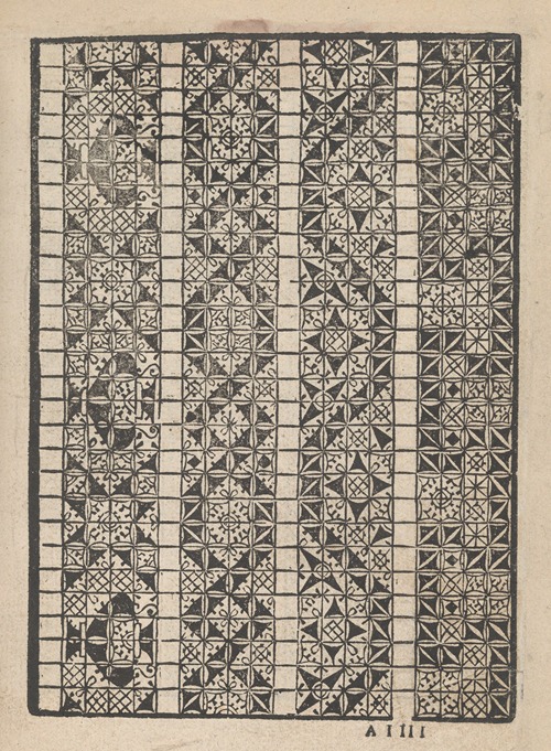 Giardineto novo di punti tagliati et gropposi per exercitio et ornamento delle donne Pl.18