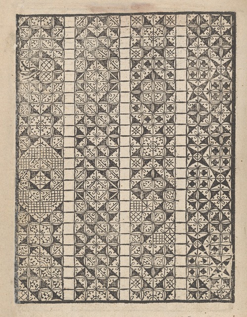 Giardineto novo di punti tagliati et gropposi per exercitio et ornamento delle donne Pl.21