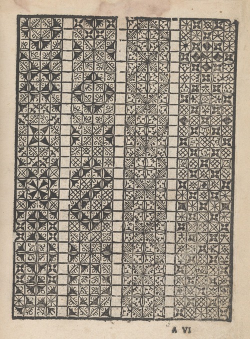 Giardineto novo di punti tagliati et gropposi per exercitio et ornamento delle donne Pl.22