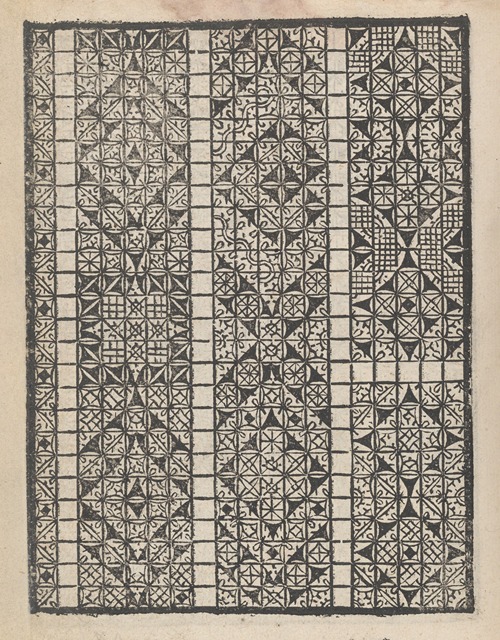 Giardineto novo di punti tagliati et gropposi per exercitio et ornamento delle donne Pl.23
