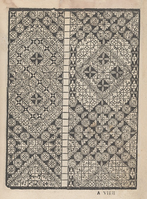 Giardineto novo di punti tagliati et gropposi per exercitio et ornamento delle donne Pl.28
