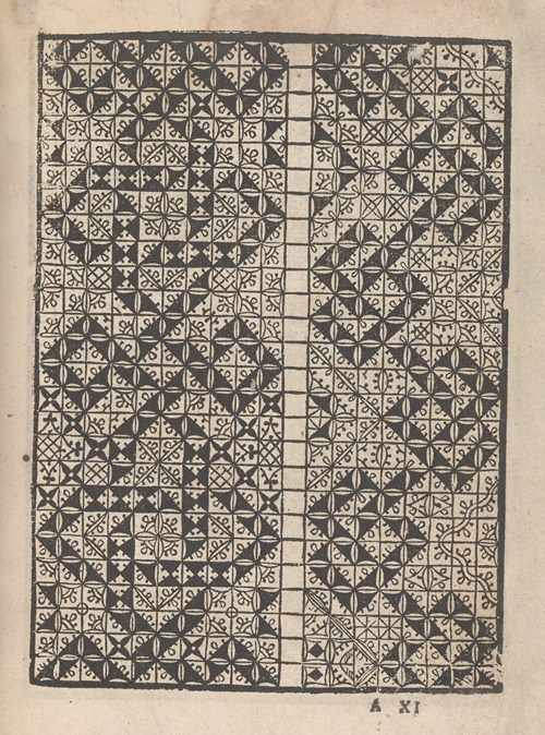 Giardineto novo di punti tagliati et gropposi per exercitio et ornamento delle donne Pl.32