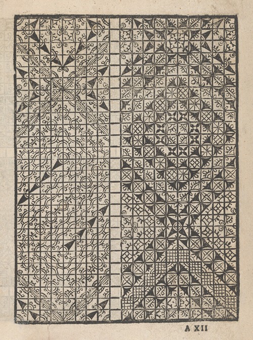 Giardineto novo di punti tagliati et gropposi per exercitio et ornamento delle donne Pl.34