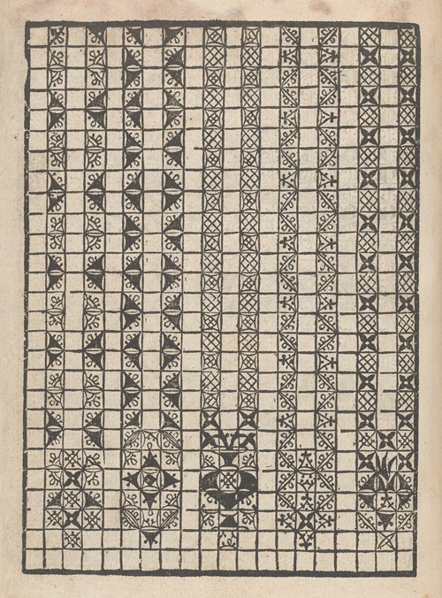 Giardineto novo di punti tagliati et gropposi per exercitio et ornamento delle donne Pl.40