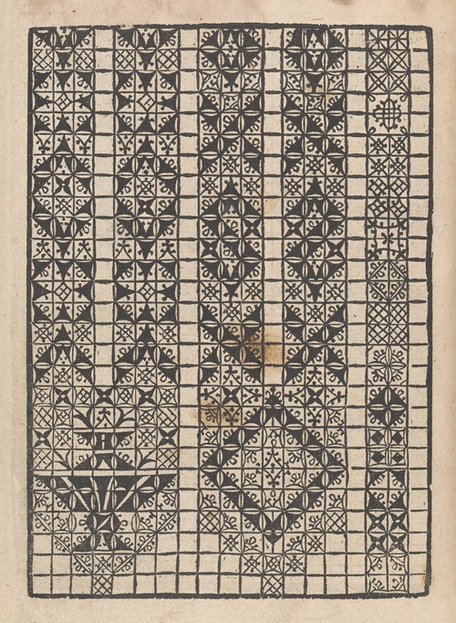Giardineto novo di punti tagliati et gropposi per exercitio et ornamento delle donne Pl.42