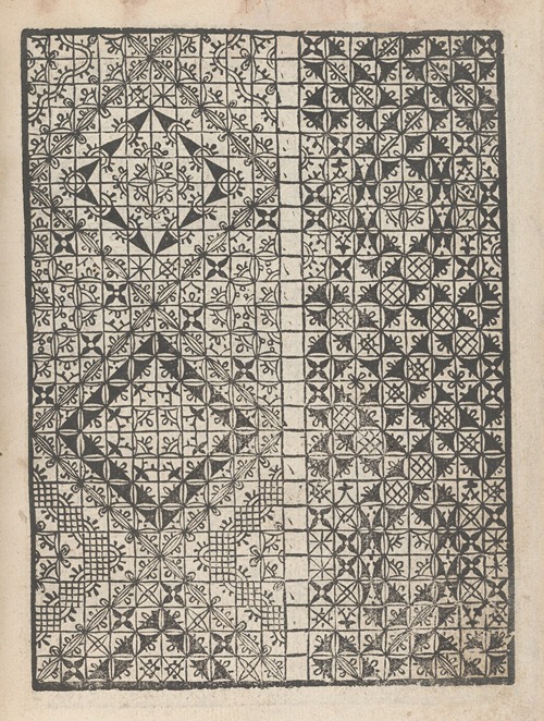 Giardineto novo di punti tagliati et gropposi per exercitio et ornamento delle donne Pl.43