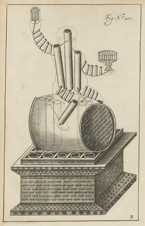Plate R: Pyrotechnic set piece of Bacchus (interior)