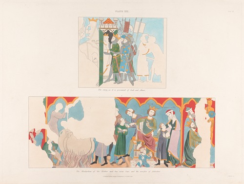 Vol. 6, Plate XXX: The Story, as it is Presumed, of Joab and Abner. The Martyrdom of the Mother and her Seven Sons, and the Sacrifice of Antiochus