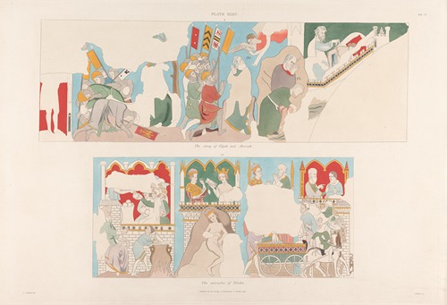Vol. 6, Plate XXXIV: The Story of Elijah and Ahaziah. The Miracles of Elisha.