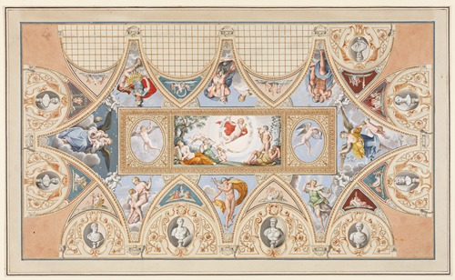 Das Deckengemälde von Francesco Albani im Palazzo Verospi in Rom